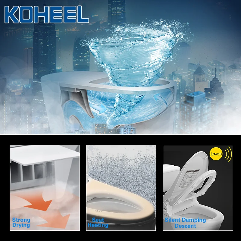 KOHEEL smart toilet seat cover electronic bidet cover clean dry seat heating wc intelligent toilet