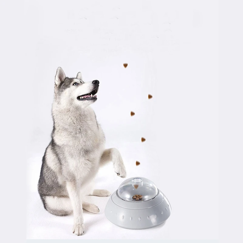 

Pet Slow Feeder With Wheels Plastic Puzzle Toy Food Leak Bowl For Dogs And Cats