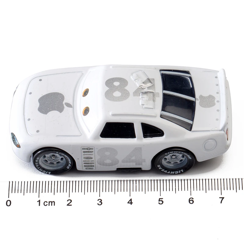 Машина diney Pixar 3 для ролевых игр белая Apple Lightning McQueen Jackon torm Mater 1:55 модель автомобиля