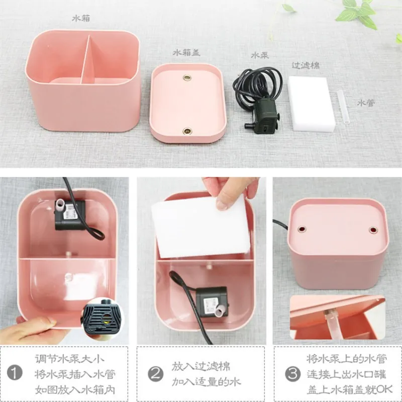 

Dogs And Cats Smart Water Fountain Electric Active Oxygen Fountain Drinking Water Apparatus Dog Cat Automatic Cycle Pet Water Di