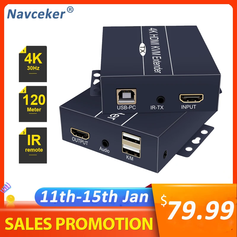 2020 120 м 4K сеть HDMI удлинитель с ИК 1080P приемник передатчика по CAT5e CAT6 Rj45 порты