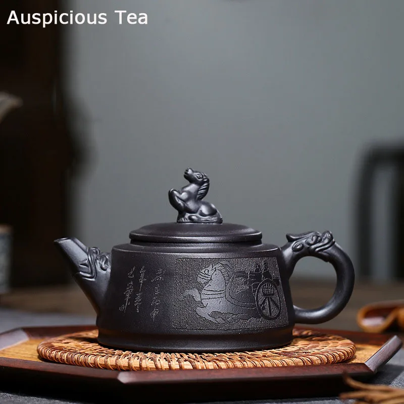 360ml Chinese Yixing Tea Pot Purple Clay Teapots Beauty Kettle Raw Ore