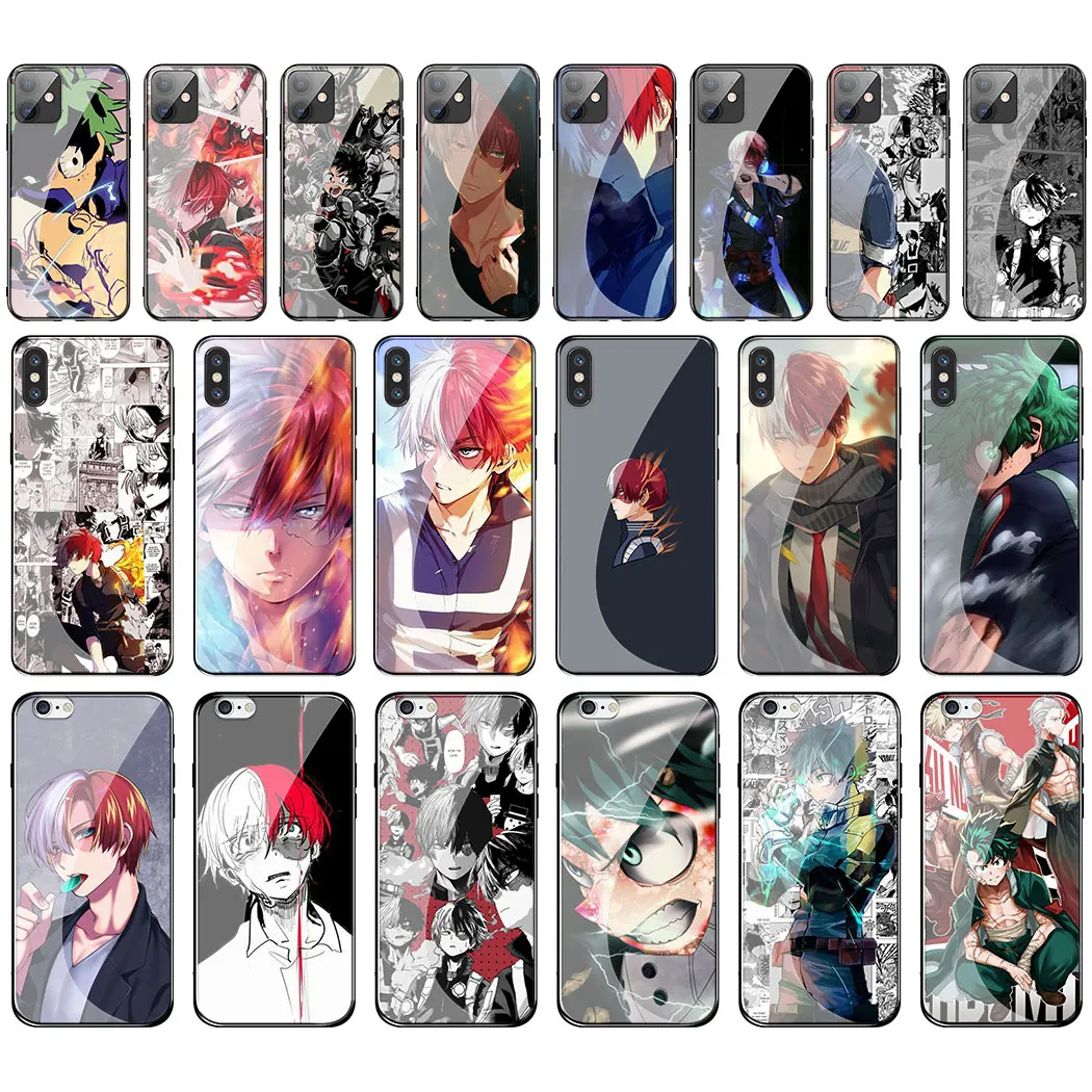 Чехол из закаленного стекла для телефона Boku no My Hero Academy Apple iPhone 11 Pro XS Max XR X 8 7 6S Plus 5S