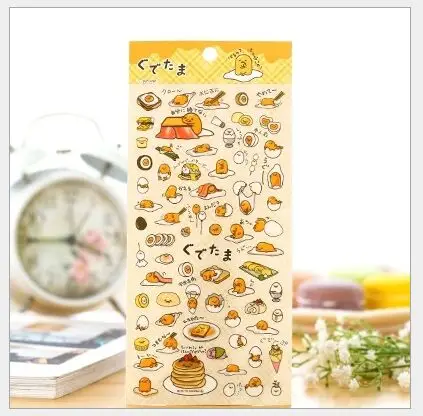 Милый мультфильм Sanrio Gudetama ленивое яйцо запечатывания наклейки дневник декоративные этикетки наклейки для скрапбукинга DIY стикеры для альбомов Escolar - Цвет: 1