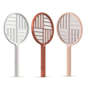 

2 in 1 Foldable Electric Fly Swatter 1200mAh – Rechargeable Bug Zapper Tennis Racket with Safe to Touch Mesh Net