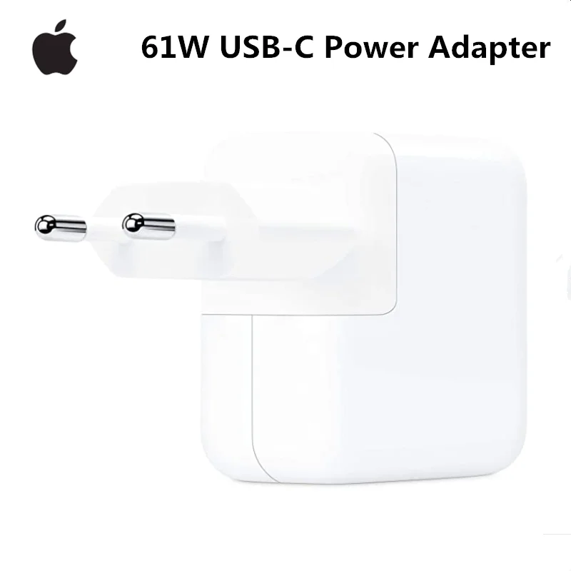 Оригинальный apple 61 Вт usb c адаптер питания для MacBook Pro 12 дюймов 13 Air 2018 и iPad