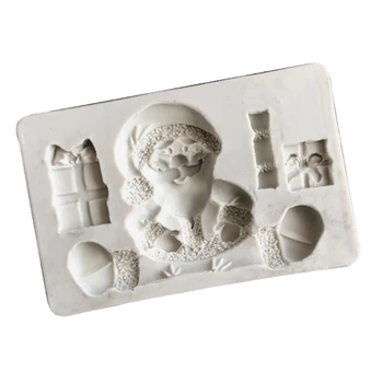 

3D Santa Claus Gift Box Resin Mold Silicone Christmas Featival Fondant Molds