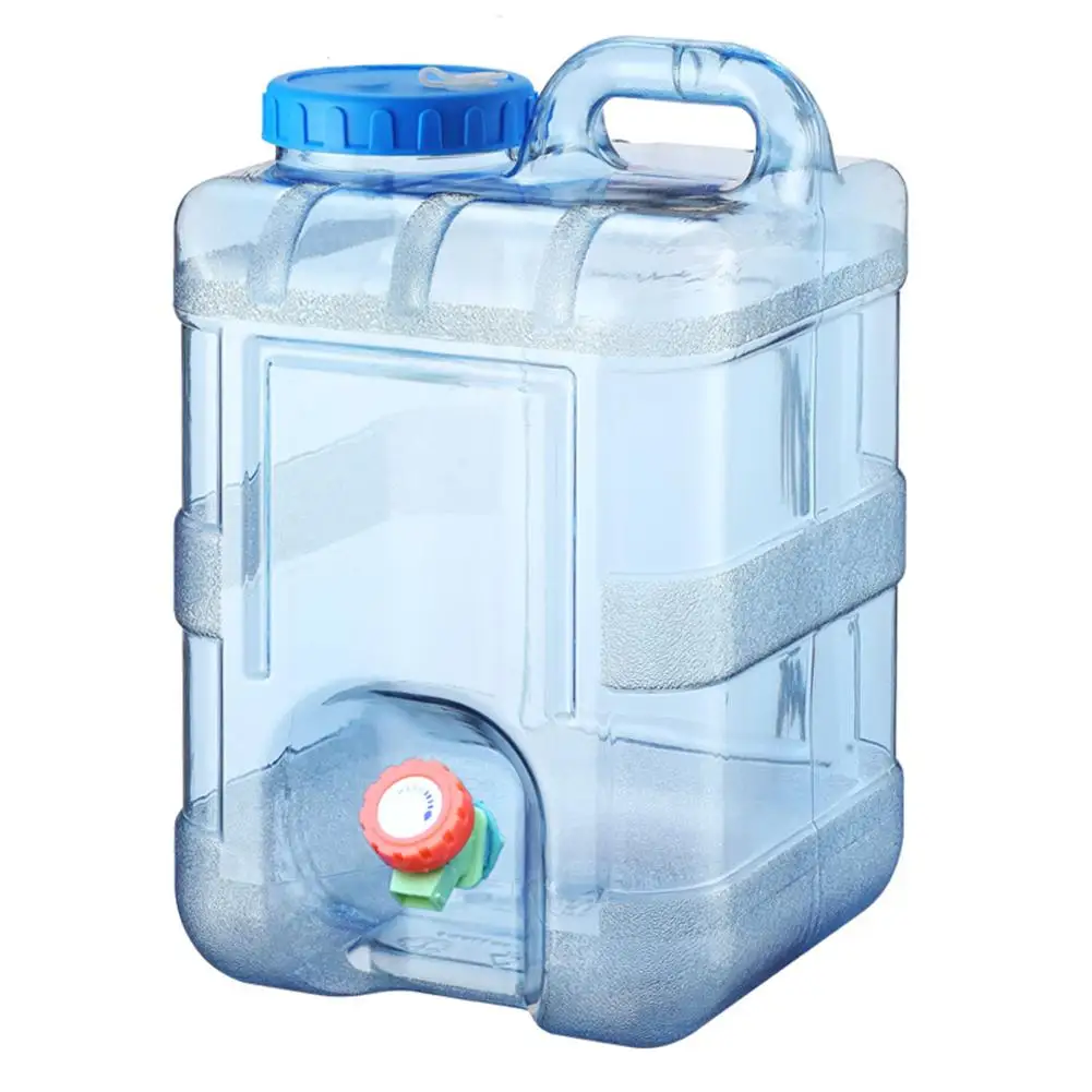Beverage Water Container Dispenser 10L With Faucet Portable Drinking Water Bucket For Auto Car Camping Hiking