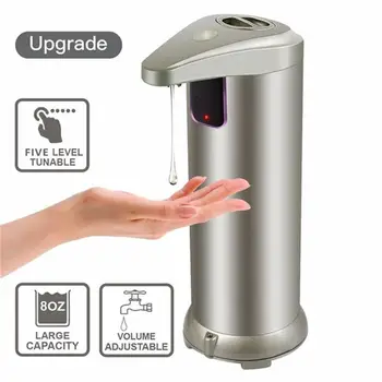 

250ml Stainless Steel Shampoo Lotion Container Portable 250ML Bathroom Automatic Foam Soap Dispenser Morden Holder System