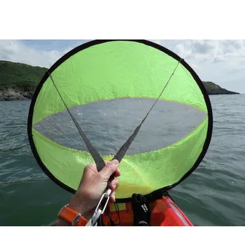 

Canoeing vessel Sails 108 Cm Foldable Transparent Window Sail PVC Material Kayak Wind Sail Downwind Wind Paddle Sail 108 x 108cm