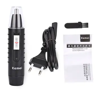 

Kemei 2-in-1 Electric Nose & Ear Hair Trimmer for Men and Women Rechargable Washable Beard Hair Shaver Face Care device CE DFDF