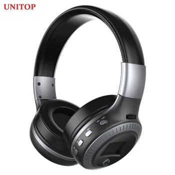 

UNITOP ZEALOT B19 Bluetooth Headphones Stereo Earphones Display Music Headset TF /Support SD Card With Mic For Xiaomi Sumsamg