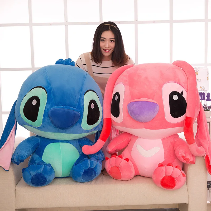 Kawaii Stitch Long Ears Plush Toys Disney Cute Dolls Soft Pillows