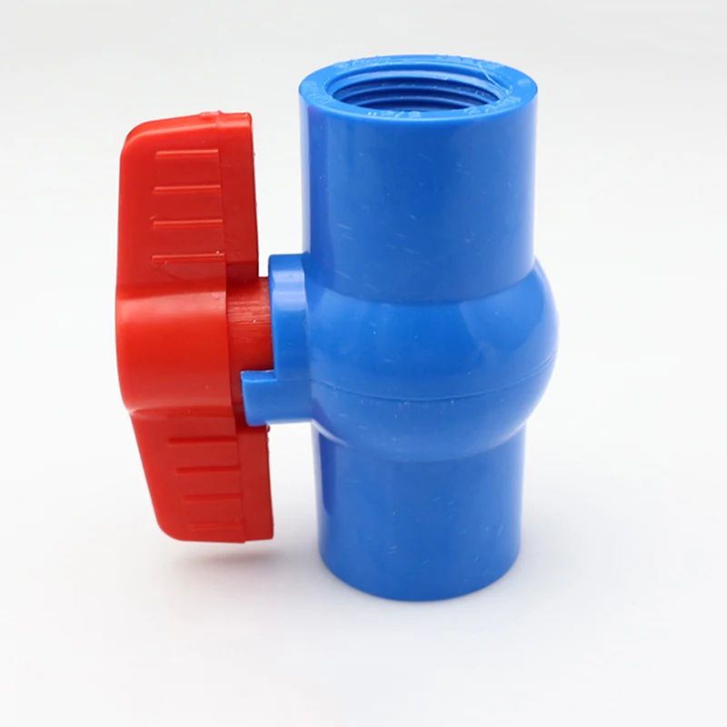 1/2 &quot3/4&quot 1 &quot1-1/4&quot 1-1/2 &quotBSP Женская резьба Синий ПВХ шаровой клапан переходник
