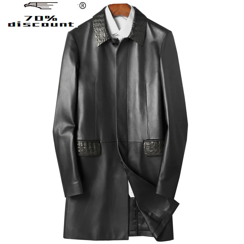 

Genuine Leather Jacket Men Clothes 2020 Mens Sheepskin Coats Autumn Winter Leather Jackets Chaqueta Cuero Hombre ZL938