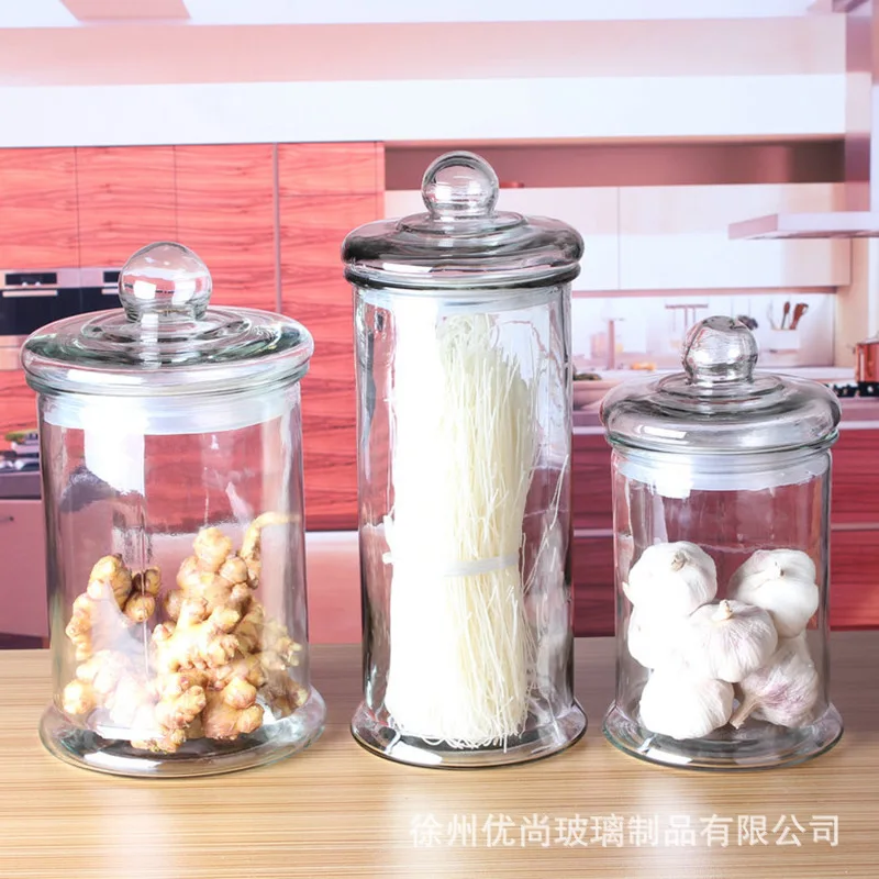 Стеклянные герметичные банки стеклянные контейнеры для хранения|Бутылки и
