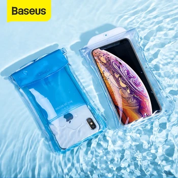 

Baseus IP68 Waterproof Case For iPhone X XR XS MAX 8 7 P30 Samsung S10 Phone Pouch Bag Airbag Swimming Phone Case Cover