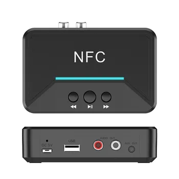 

Bluetooth Audio Receiver NFC/USB Disk Stereo Wireless Adapter 3.5mm AUX/RCA Speaker EM88