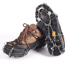 10 зуб ледяные снежные салазки для скалолазания из нержавеющей стали покрытие цепи обувь тяга губка в форме снега ногтей шина