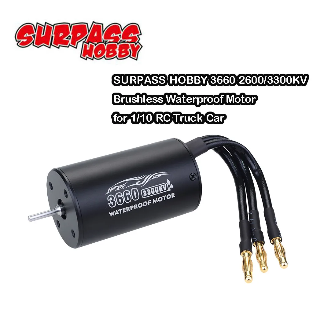 SURPASS HOBBY 3660 2600/1/10 KV Бесщеточный водонепроницаемый двигатель для RC грузовик автомобиль Дрон Аксессуары RC запчасти
