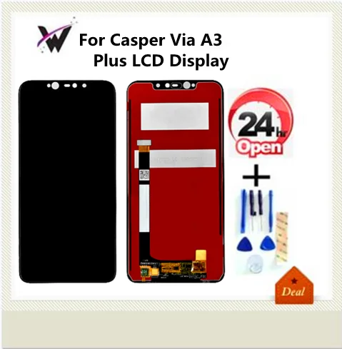 6 2 3 5 дюйма Оригинальный ЖК для Casper Via A3 Plus дисплей с сенсорной панелью экрана