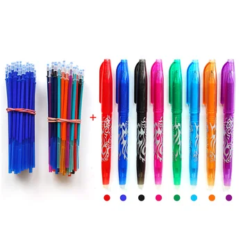 

22Pcs/lot Magic Erasable Pen Refills Rod 0.5mm Office Gel Pen Washable Handle Blue 7-colors Ink Pen School Writing Stationery
