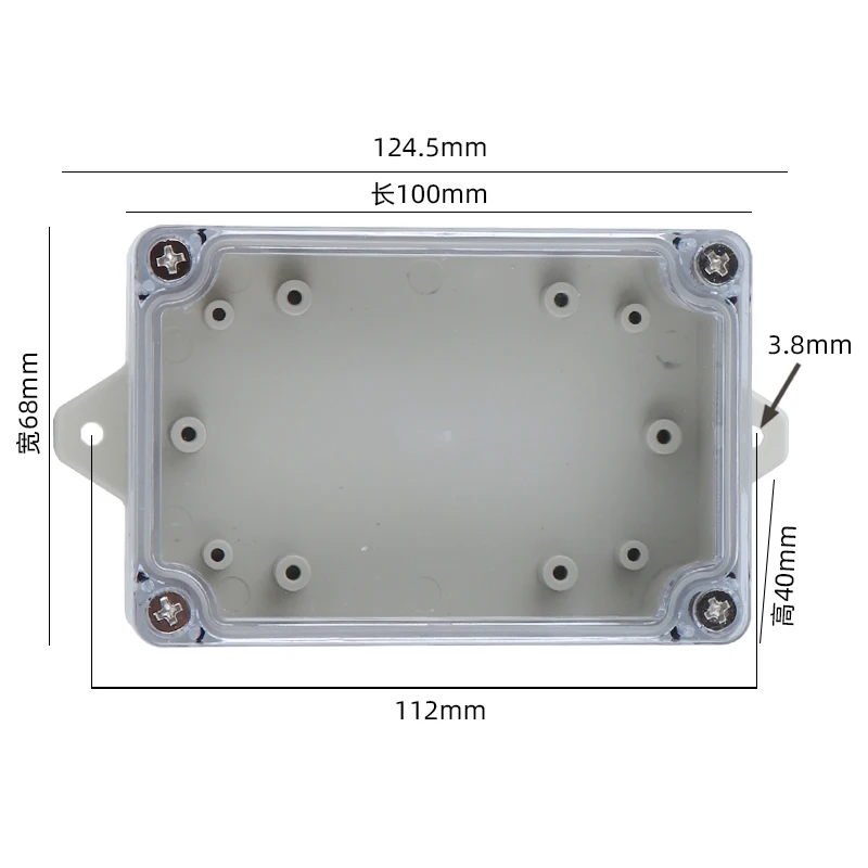 Scatola Progetto Elettronica 158x90x65 Mm - Custodia In Plastica Impermeabile, Per Progetti Fai Da Te, Nuova Scrivania 160x80 - Foto 2