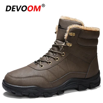 

Winter Waterproof Hiking Shoes Men Tactical Combat Army Boots Outdoor Trekking Climbing Shoes Non-slip Sneakers Men Snow Boots