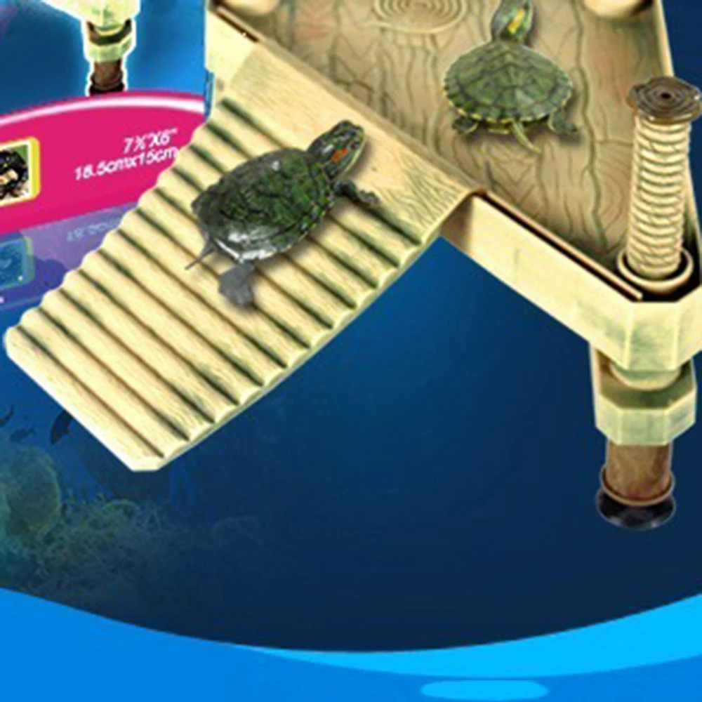 

Reptile lizard Turtle Tortoise Box Aquarium Tank with Basking Multi-Functional Habitat Decor Aquarium accessories Turtle drying
