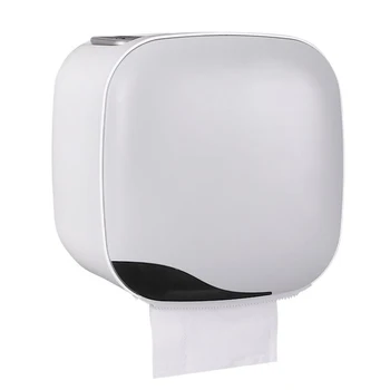 

Bathroom Storage Tissue Box Wall Tissue Storage Box Dispenser Punch Free Toilet Paper Storage Case HYD88