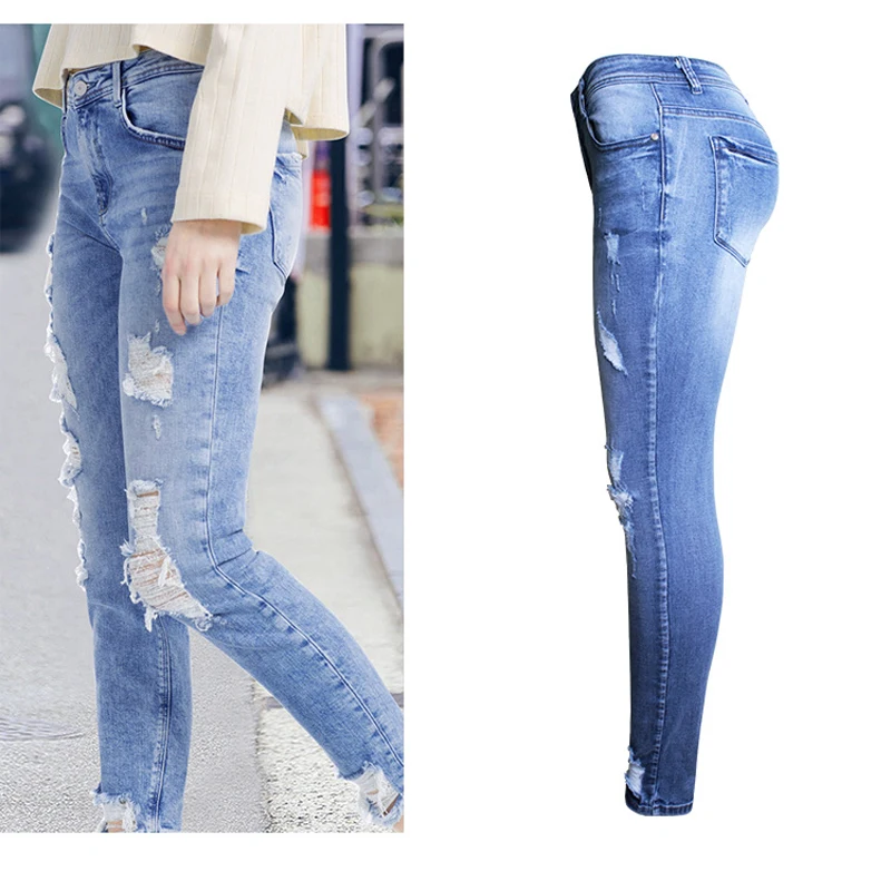 Весенне-осенние женские джинсы с завышенной талией, женские штаны, женские брюки