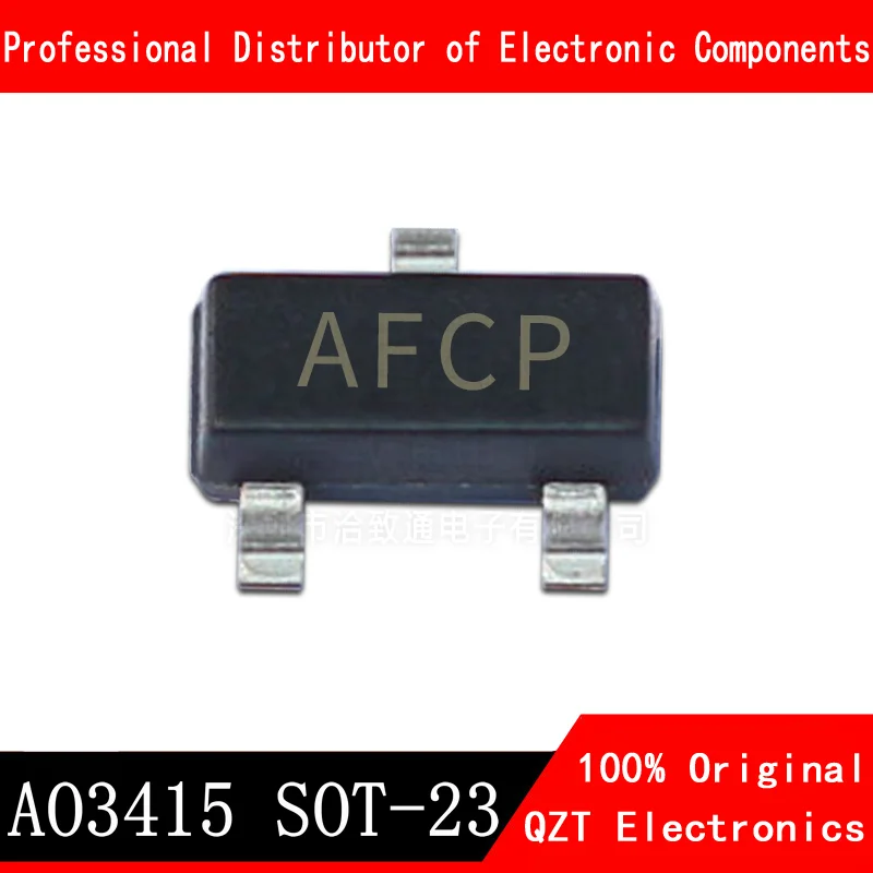 50pcs AO3415A SOT23 AO3415 SOT-23 20V P-Channel MOSFET 5 50pcs irf1405pbf to 220 3 through hole n channel mosfet mosft 55v 133a 5 3mohm 170nc 20 v 20 v