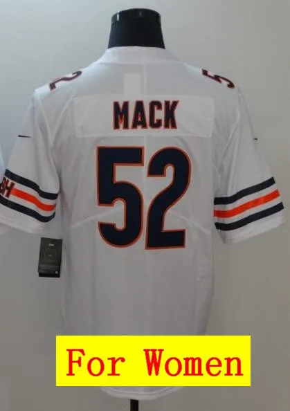 Все сшитые мужские wo Мужские Молодежные Дети th Chicago Khalil Mack 52 Джерси 1 - Цвет: As photo
