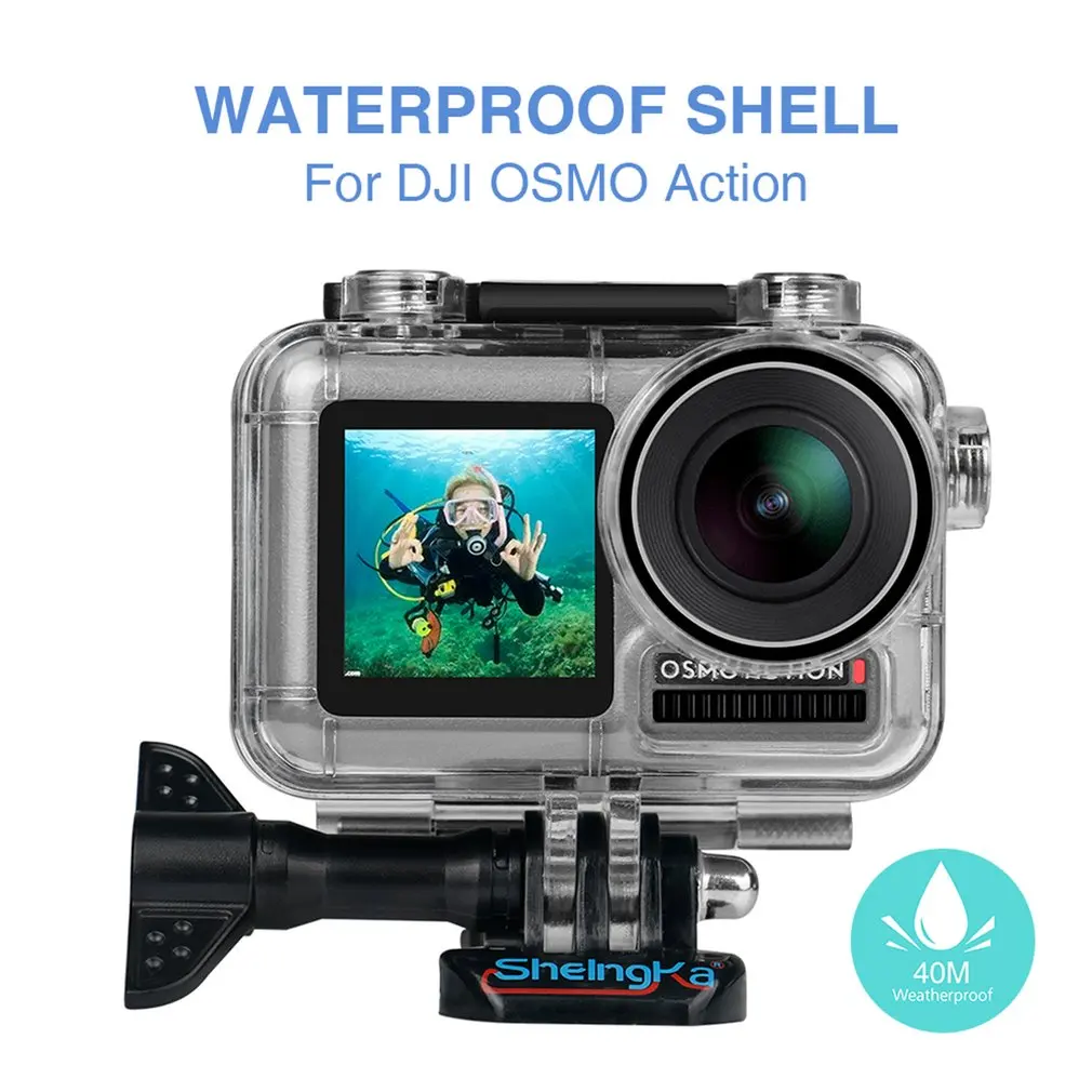 Для OSMO ACTION 40 м водонепроницаемый корпус Чехол подводные детали для DJI OSMO экшн Спортивная камера серфинг аксессуары для дайвинга