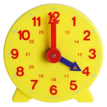 10 см Детский обучающий будильник Регулируемый 24 часа Время обучения часы раннее образование часы модель