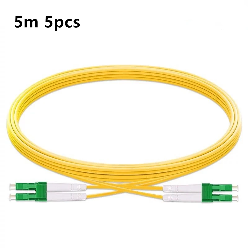 5PCS/lot LC /APC to LC/APC Singlemode Duplex Optical Fiber Patch Cord Cable,3.0mm,9/125 - Цвет: 5M