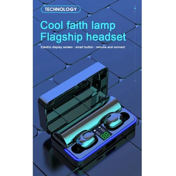 

TWS Bluetooth 5.0 Headset True Wireless Headphone HI-Fi Stereo Noise Earphones Earbuds Sport Waterproof Headset