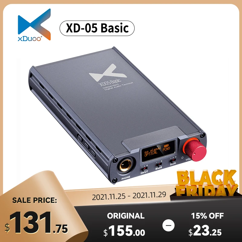 Базовый усилитель для наушников XDUOO XD-05 ESS9018K2M 384 кГц DSD256 XU208 XD05 базовый портативный