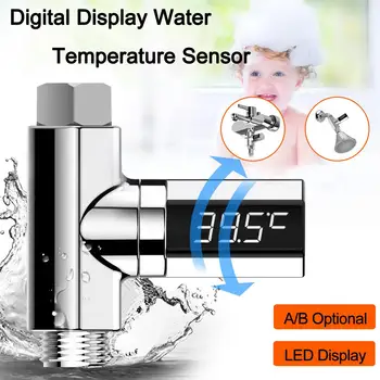

LED Digital Display Thermometer Visual Shower Waterproof Digital Water Tester Monitor For Home Garden Baby Shower Accessories