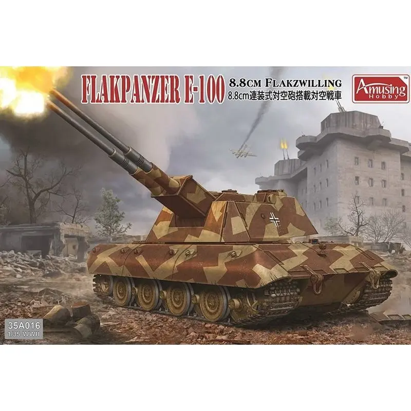 

Amusing Hobby 35A016 1/35 Flakpanzer E-100 8.8cm Flakzwilling - Scale Model Kit