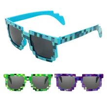 Пиксельные очки для водителя, мозаичные винтажные очки, мотоциклетные очки для мотокросса, мотокросса, гоночные очки для улицы, УФ-защита, солнцезащитные очки