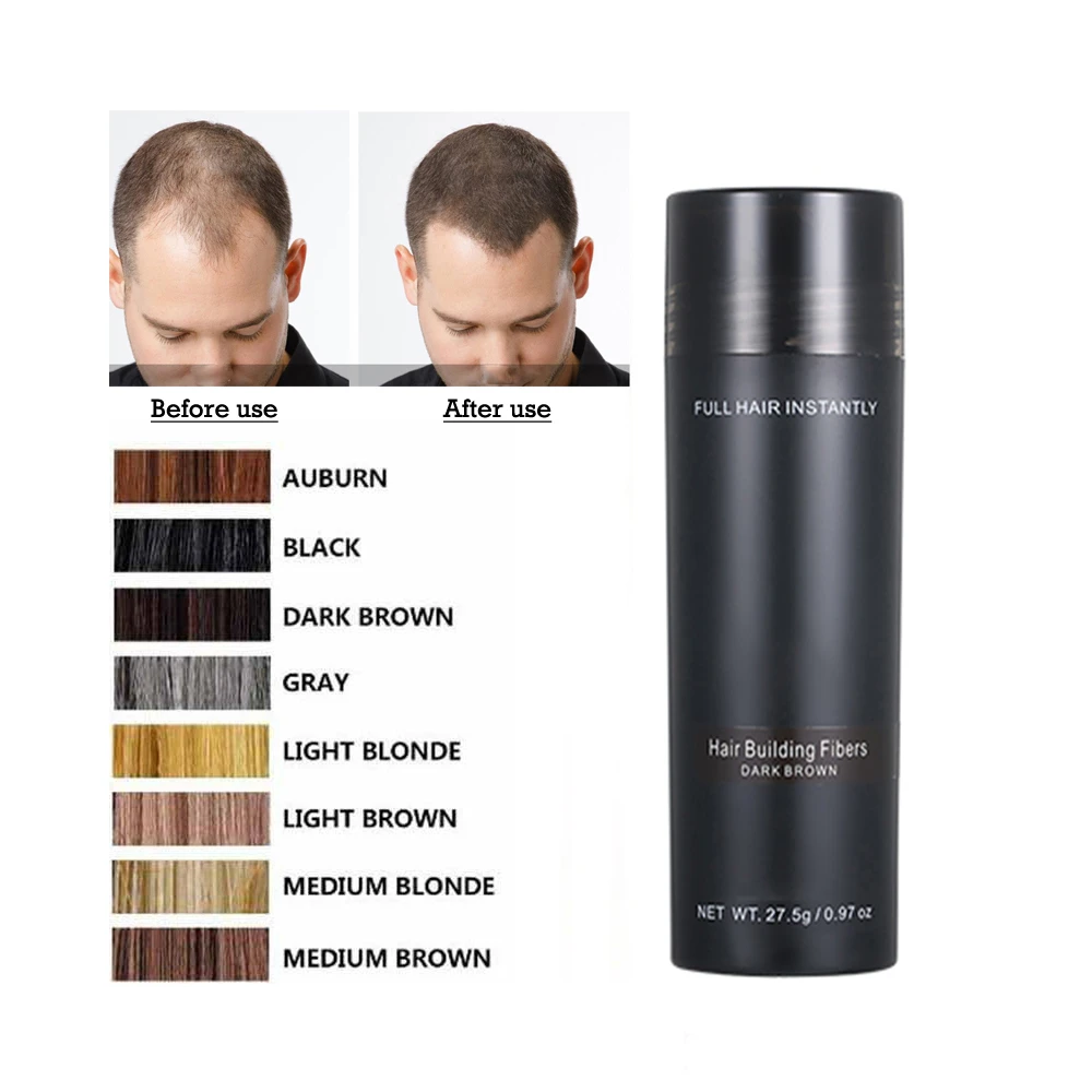 Keratin Hair Fibers Topic Spray Applicator 27.5g Colorful Powder For Hair  Loss Beauty Building Hairline Optimizer Dense Growth - Hair Building Fibers  - AliExpress
