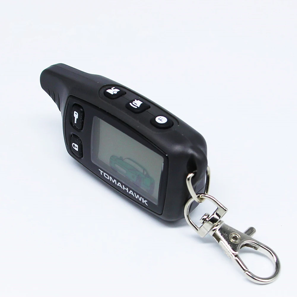 HMOCNV LCD Anti-theft Lock Privacy Protection Security Keyless Entry Remote Control Car Key Fob Double-sided TW9010