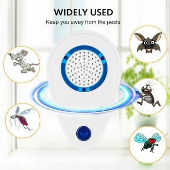 

Rodent Control Indoor Cockroach Mosquito Insect Killer Ultrasonic Pest Repeller EU/US/UK Plug Electronic Mosquito Repellent