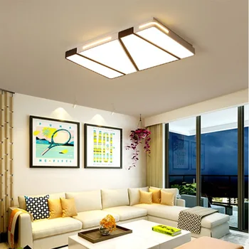 

Acylic Ceiling Lights Square Rings For Living Room Bedroom Home AC85-265V Modern Led Ceiling Lamp Fixtures lustre plafonnier