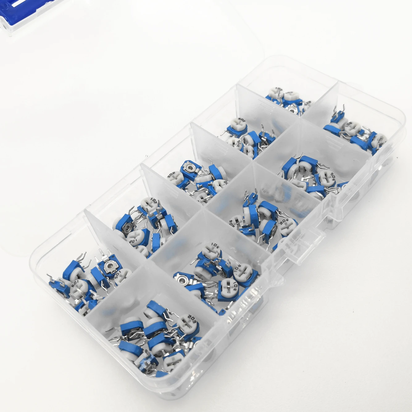Trimmer Potentiometer 100pcs RM063 kit RM-063 100R 200R 1K 2K 5K 10K 20K 50K 100K 200K 500K 1M ohm Trimpot