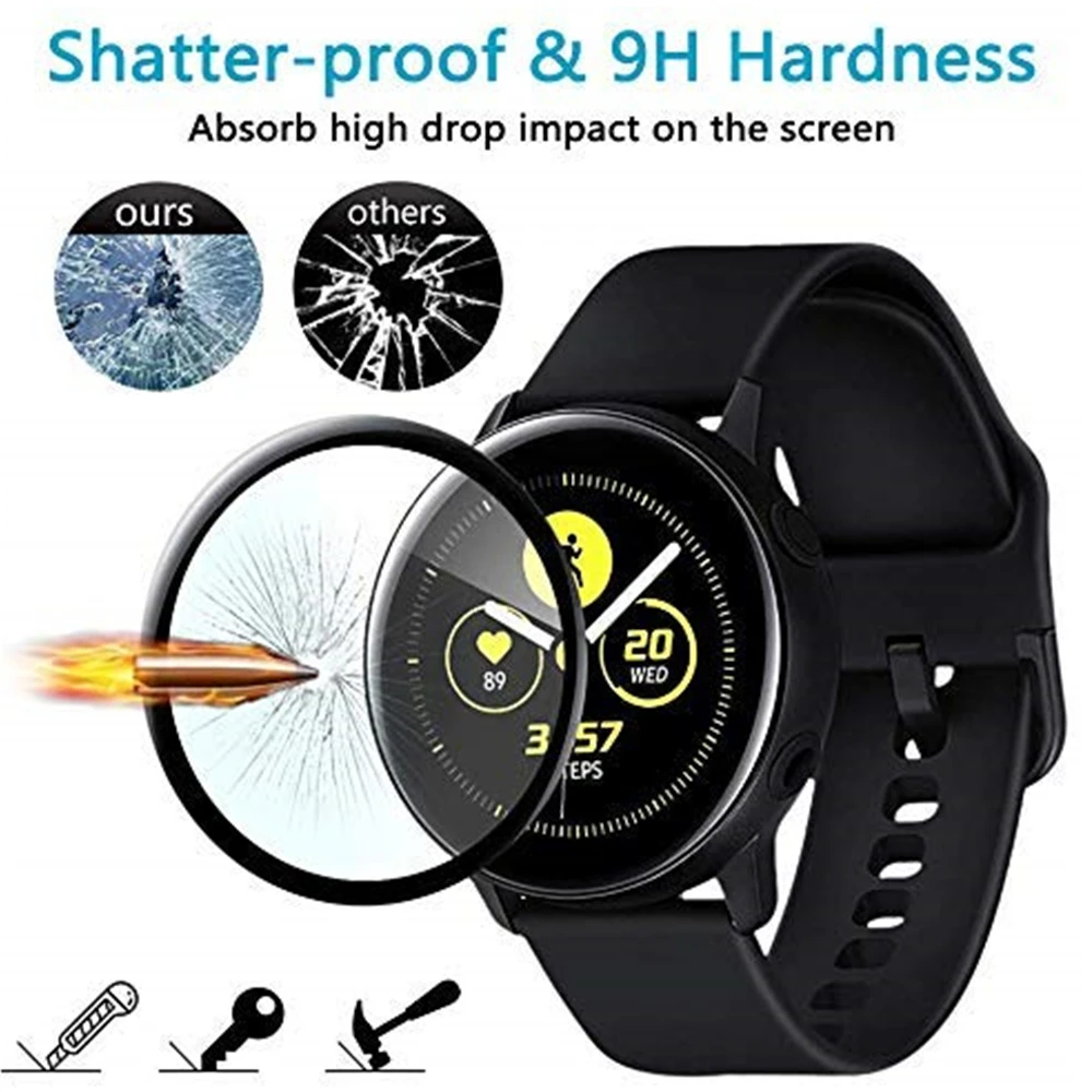 Для Galaxy Watch Active2 44 мм защита экрана полное покрытие закаленное стекло пленка для