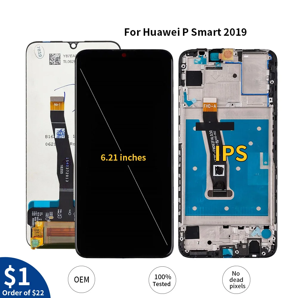 6,2" протестированный ЖК-дисплей для huawei P Smart ЖК-дисплей с рамкой ЖК-экран дисплей для P Smart ЖК-экран POT-LX1 L21 LX3+ подарок