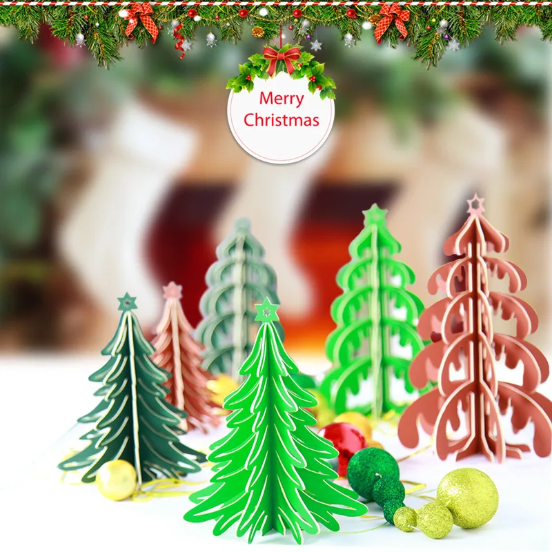 Новые 4D елочные украшения Рождественские украшения для дома Noel DIY ремесла Navidad новогодние подарки Kerst Natal Декор