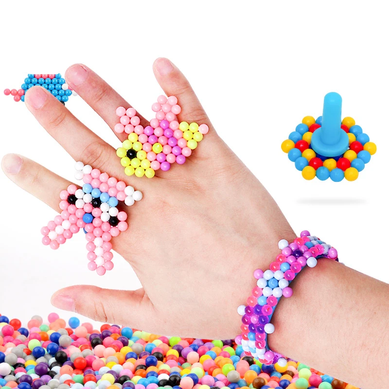  Children's toys 5mm set DIY children creative hand 3D puzzle early education toys baby girl bracele